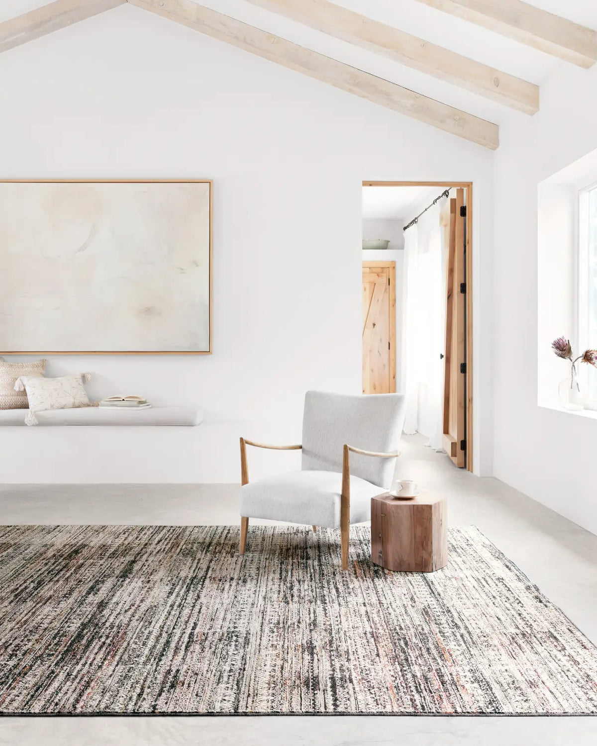 Loloi Theia The-08 Grey/Multi Rug - room scene 1