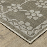 Oriental Weavers Sphinx Intrigue Int01 Grey/ Grey Rug - corner detail