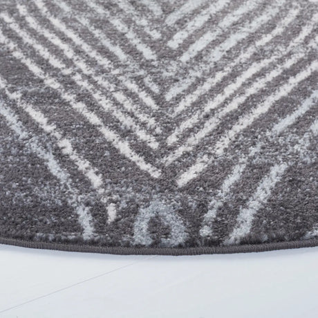 Safavieh Amsterdam 6'-7" x 6'-7" Rug in Dark Grey / Light Grey