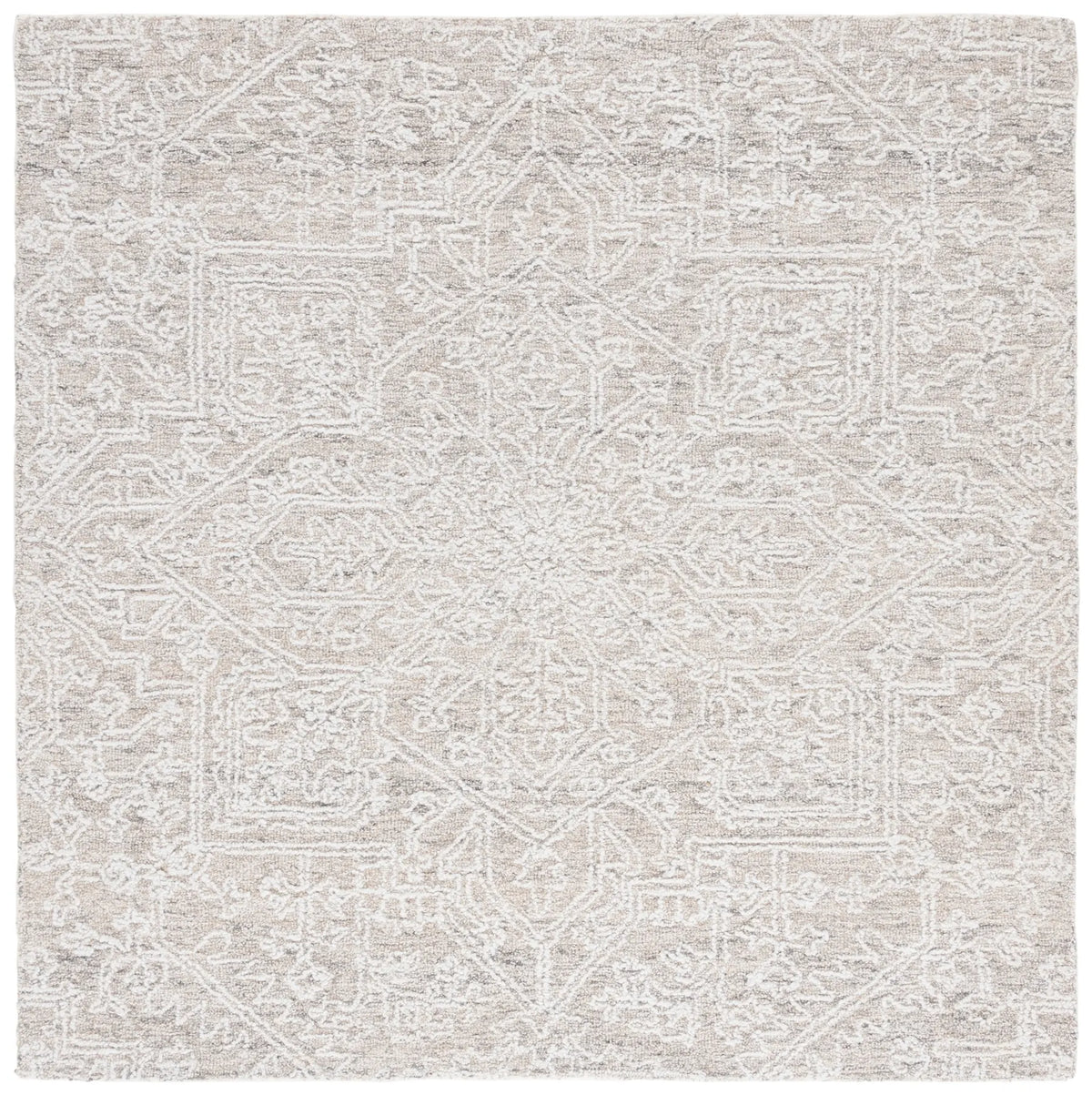 Safavieh Ebony 6'-0" x 6'-0" Rug in Ivory / Silver