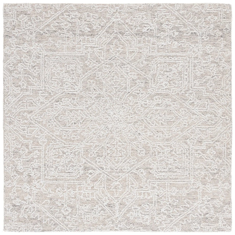 Safavieh Ebony 6'-0" x 6'-0" Rug in Ivory / Silver