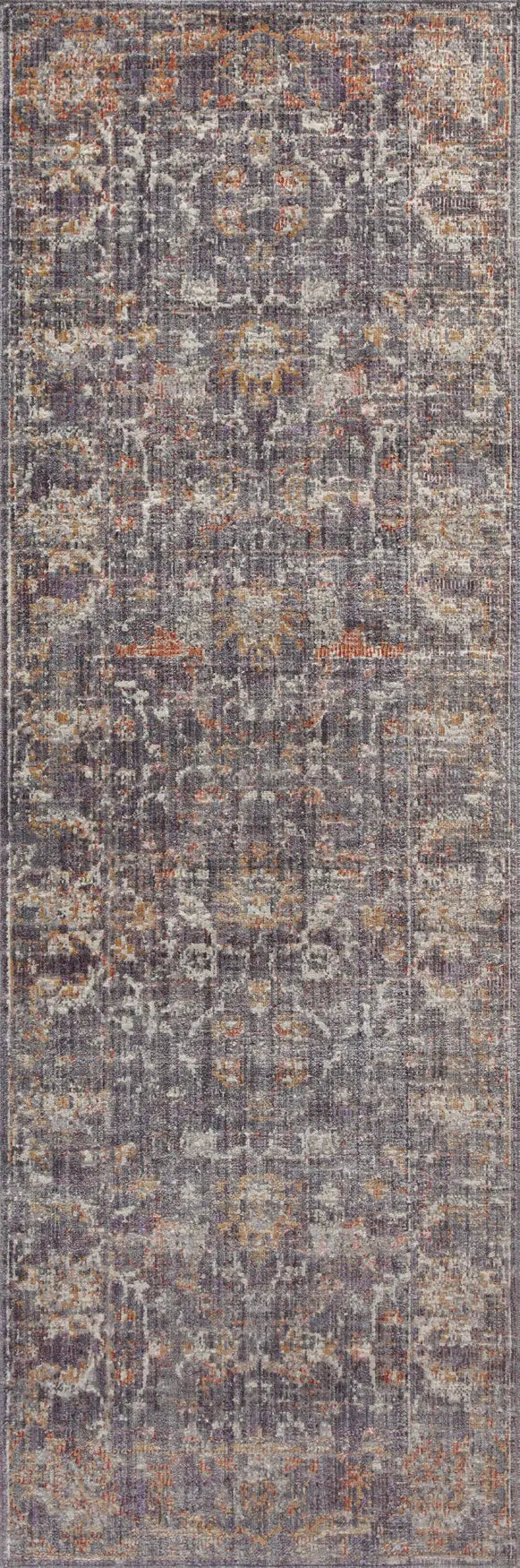 Chris Loves Julia x Loloi Rosemarie ROE-04 Graphite / Multi Rug - runner flat