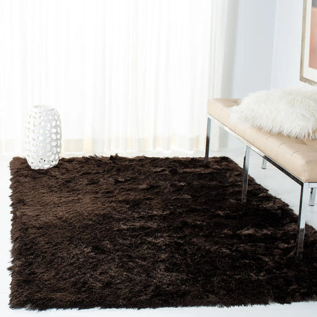 Safavieh Shag 5'-0" x 7'-0" Rug in Chocolate