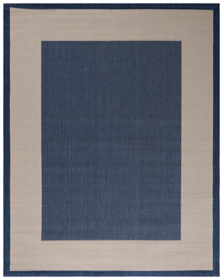 Safavieh Courtyard 10'-0" x 14'-0" Rug in Navy / Beige