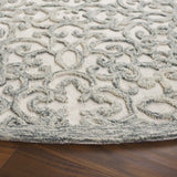 Safavieh Trace 6'-0" x 6'-0" Rug in Charcoal / Ivory
