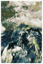 Safavieh Glacier 4'-0" x 6'-0" Rug in Navy / Green