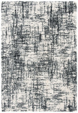 Safavieh Hudson Shag 4'-0" x 6'-0" Rug in Ivory / Dark Grey