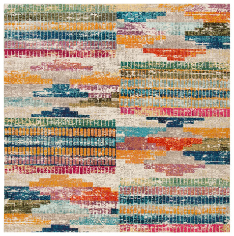 Safavieh Madison 6'-7" x 6'-7" Rug in Ivory / Multi