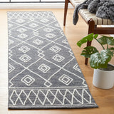 Safavieh Kilim 2'-3" x 9'-0" Rug in Charcoal / Ivory