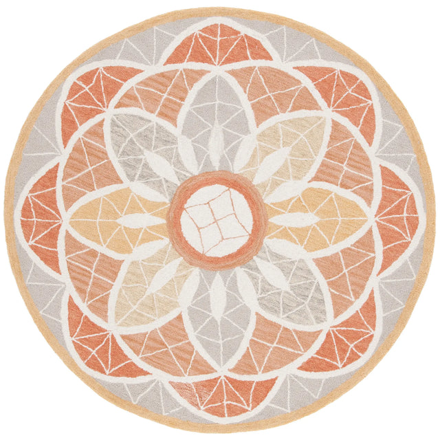Safavieh Novelty 5'-0" x 5'-0" Rug in Grey / Gold