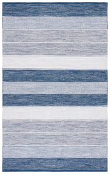 Safavieh Striped Kilim 4'-0" x 6'-0" Rug in Grey / Blue