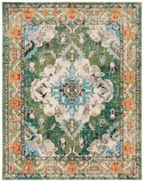 Safavieh Monaco 10'-0" x 14'-0" Rug in Forest Green / Light Blue