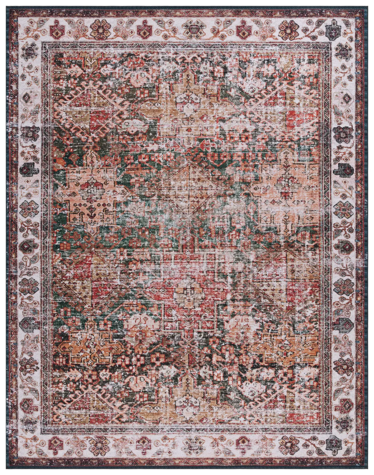 Safavieh Tucson 10'-0" x 14'-0" Rug in Ivory / Green