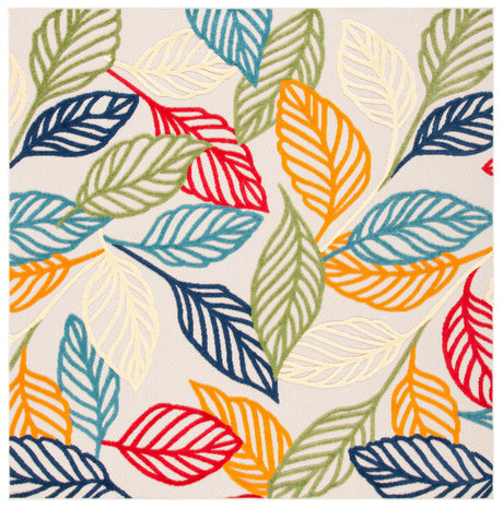 Safavieh Cabana 6'-7" x 6'-7" Rug in Ivory / Green