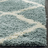 Safavieh Sgd-Dallas Shag 4'-0" x 6'-0" Rug in Seafoam / Ivory