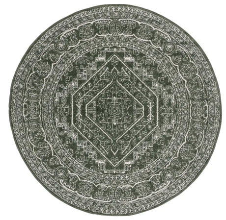 Safavieh Adirondack 6'-0" x 6'-0" Rug in Dark Green / Ivory