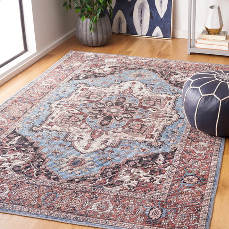 Safavieh Serapi 4'-0" x 6'-0" Rug in Blue / Rust