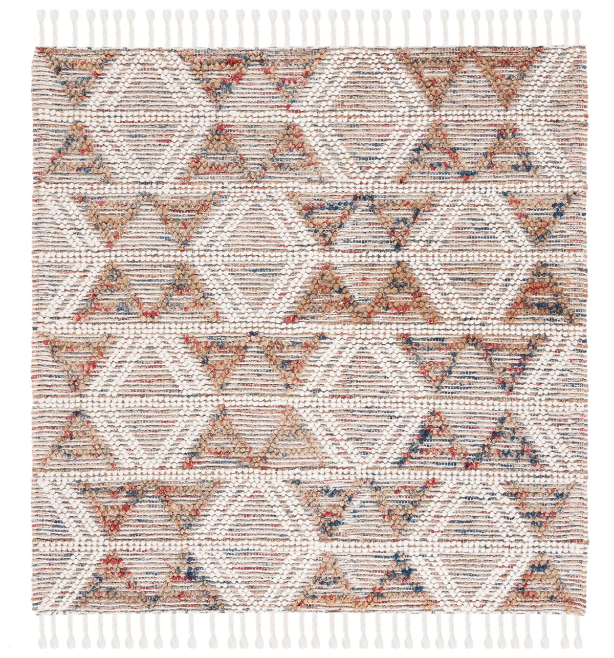 Safavieh Natura 6'-0" x 6'-0" Rug in Ivory / Red