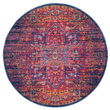 Safavieh Evoke 5'-3" x 5'-3" Rug in Blue / Fuchsia