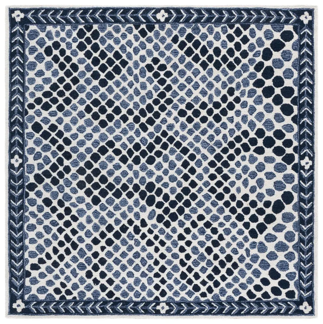 Safavieh Metro 6'-0" x 6'-0" Rug in Navy / Ivory