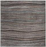 Safavieh Amsterdam 6'-7" x 6'-7" Rug in Silver / Beige