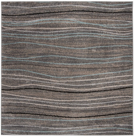 Safavieh Amsterdam 6'-7" x 6'-7" Rug in Silver / Beige