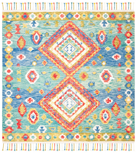 Safavieh Aspen 7'-0" x 7'-0" Rug in Green / Red
