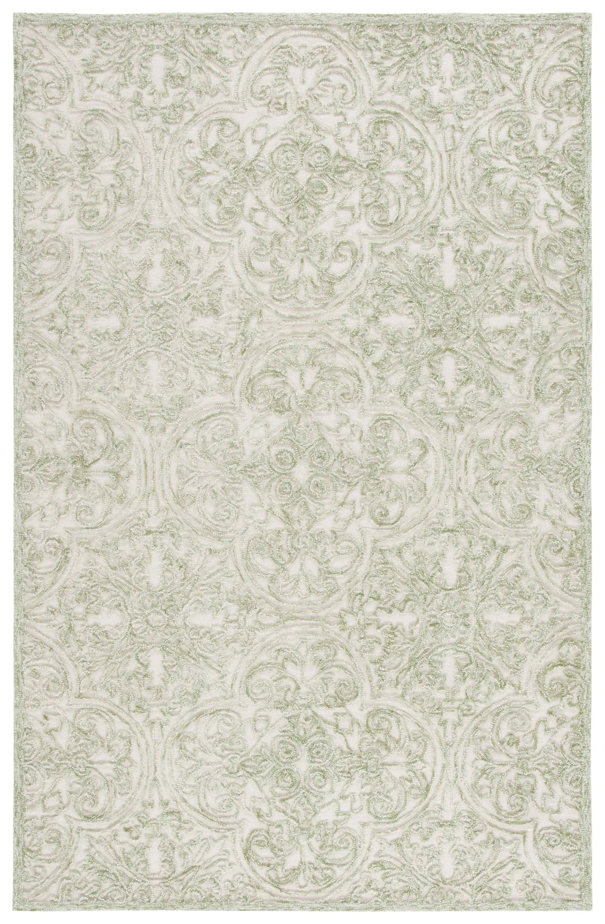 Safavieh Trace 4'-0" x 6'-0" Rug in Ivory / Green