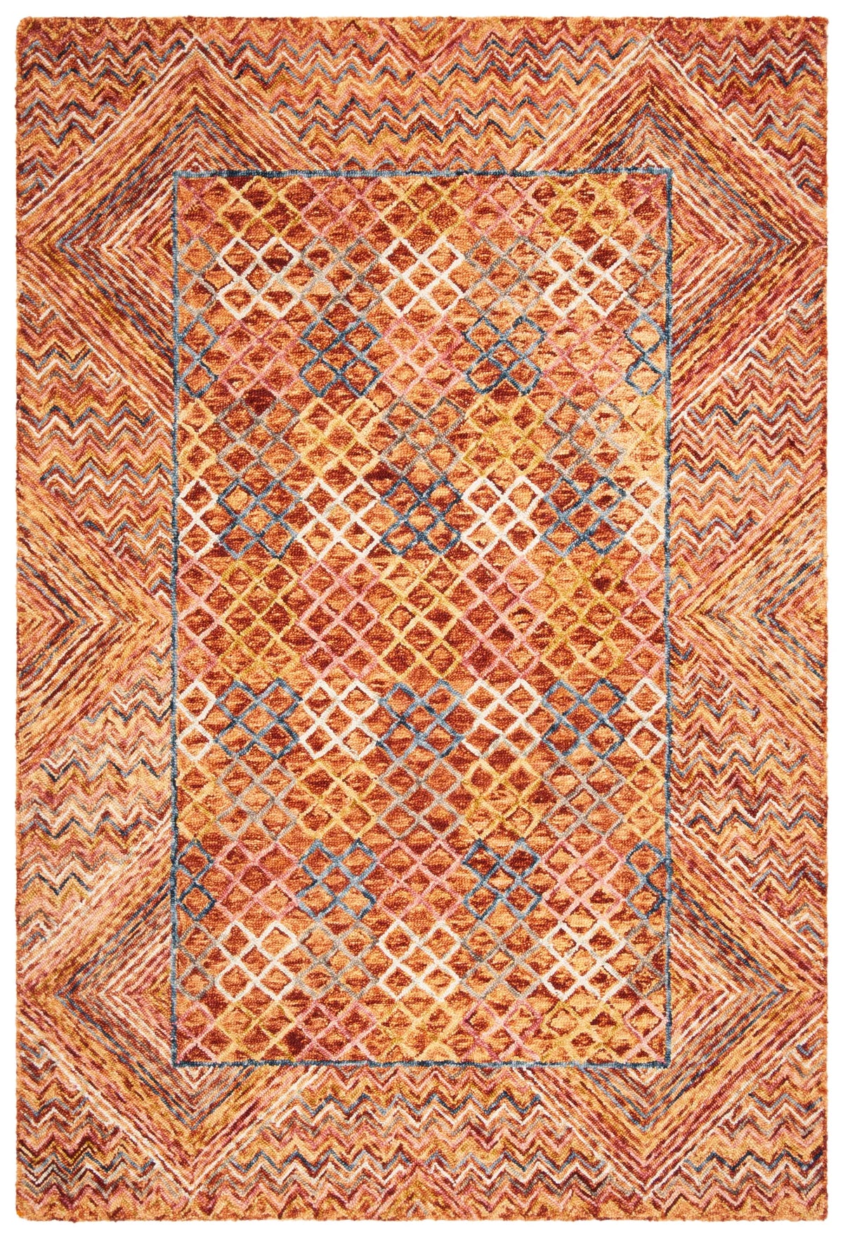 Safavieh Aspen 4'-0" x 6'-0" Rug in Gold / Pink
