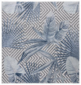 Safavieh Cabana 6'-5" x 6'-5" Rug in Ivory / Navy