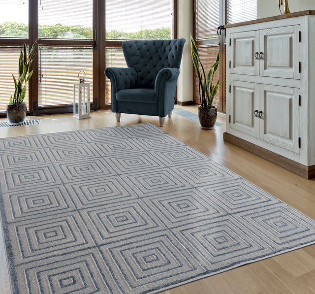 United Weavers Cascades Tehama Blue/Grey (2601-10867) Rugs