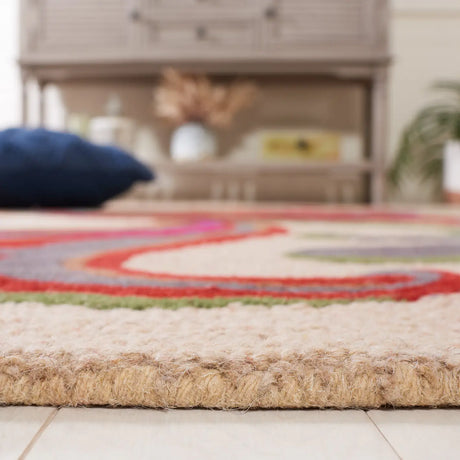 Safavieh Blossom 4'-0" x 6'-0" Rug in Beige / Multi