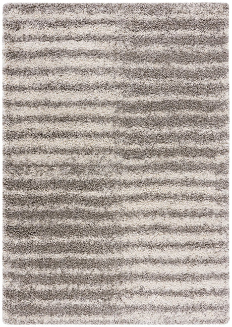 Safavieh Hudson Shag 4'-0" x 6'-0" Rug in Grey / Ivory
