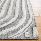 Safavieh Kilim 4'-0" x 6'-0" Rug in Dark Grey / Ivory