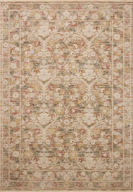 Loloi Clarisse CLS-01 Traditional Power Loomed Sand, Multi Rug - main flat