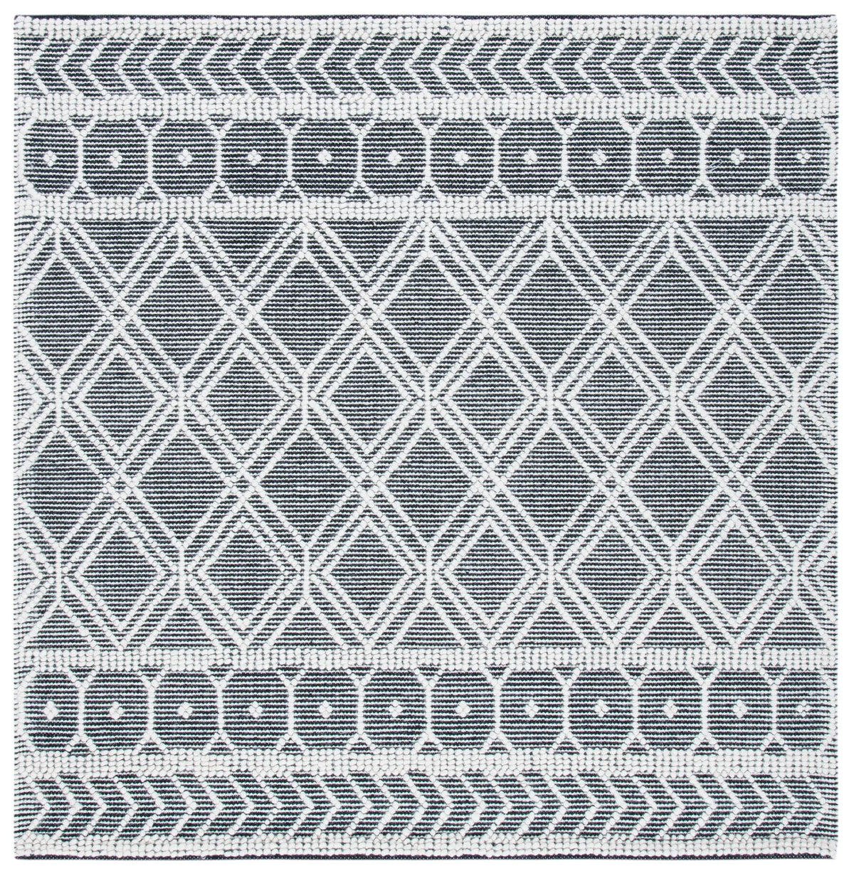 Safavieh Natura 6'-0" x 6'-0" Rug in Ivory / Black