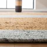 Safavieh Braided 5'-0" x 7'-0" Rug in Grey / Natural