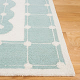 Safavieh Safavieh Kids 4'-0" x 6'-0" Rug in Turquoise / Ivory