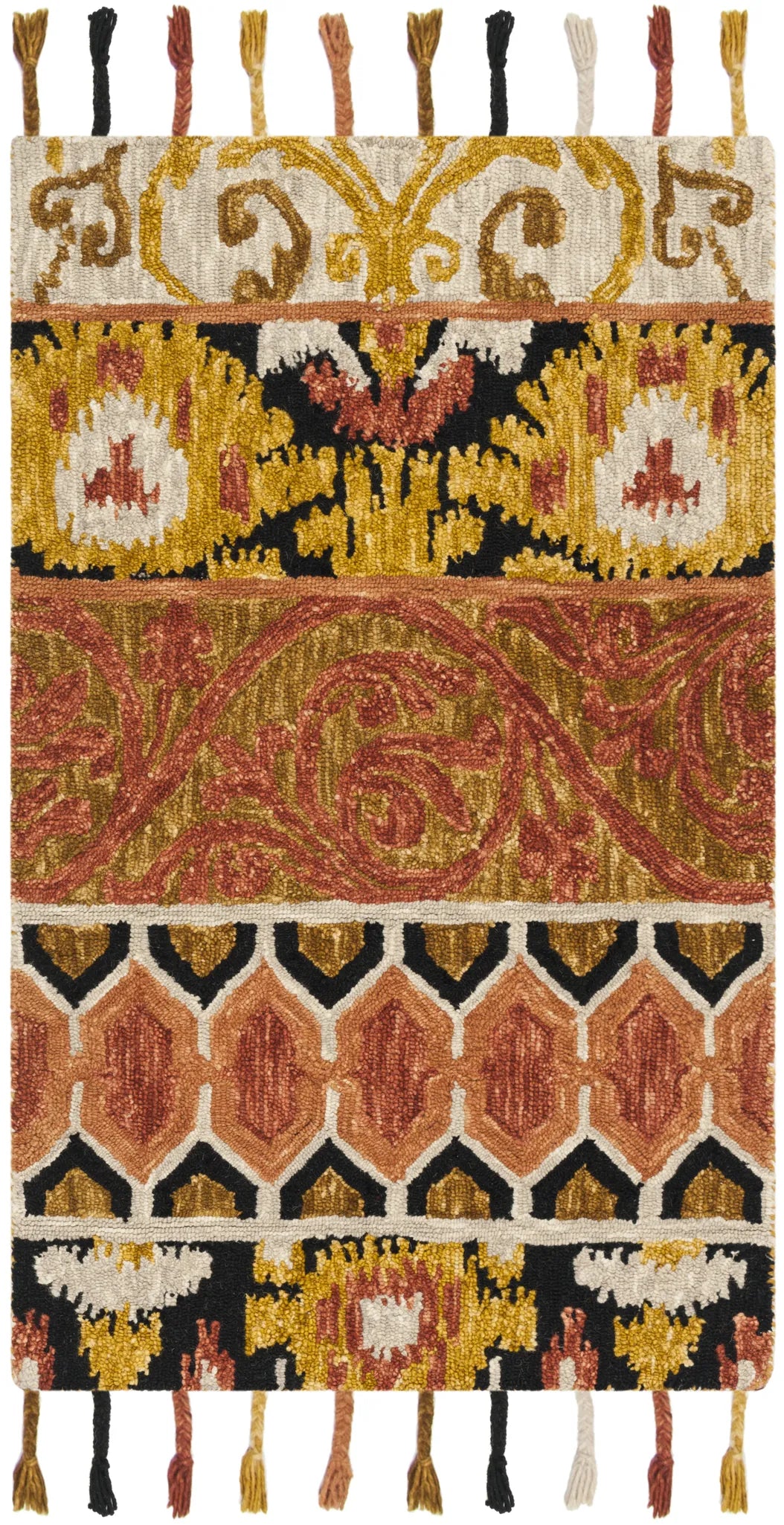 Safavieh Suzani 3'-0" x 5'-0" Rug in Rust / Gold