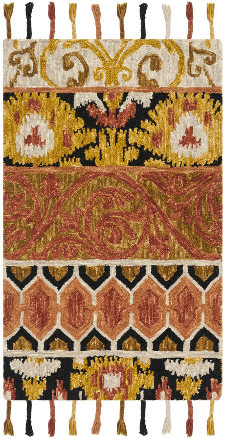 Safavieh Suzani 3'-0" x 5'-0" Rug in Rust / Gold