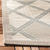 Safavieh Courtyard 4'-0" x 5'-7" Rug in Beige / Dark Beig