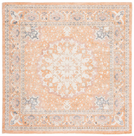 Safavieh Restoration Vintage 6'-0" x 6'-0" Rug in Rust / Orange