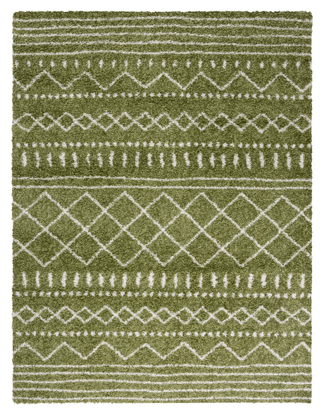 Safavieh Arizona Shag 10'-0" x 14'-0" Rug in Green / Ivory