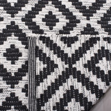 Safavieh Montauk 5'-0" x 8'-0" Rug in Black / Ivory