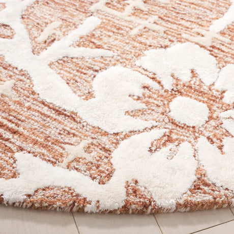 Safavieh Glamour 6'-0" x 6'-0" Rug in Rust / Ivory