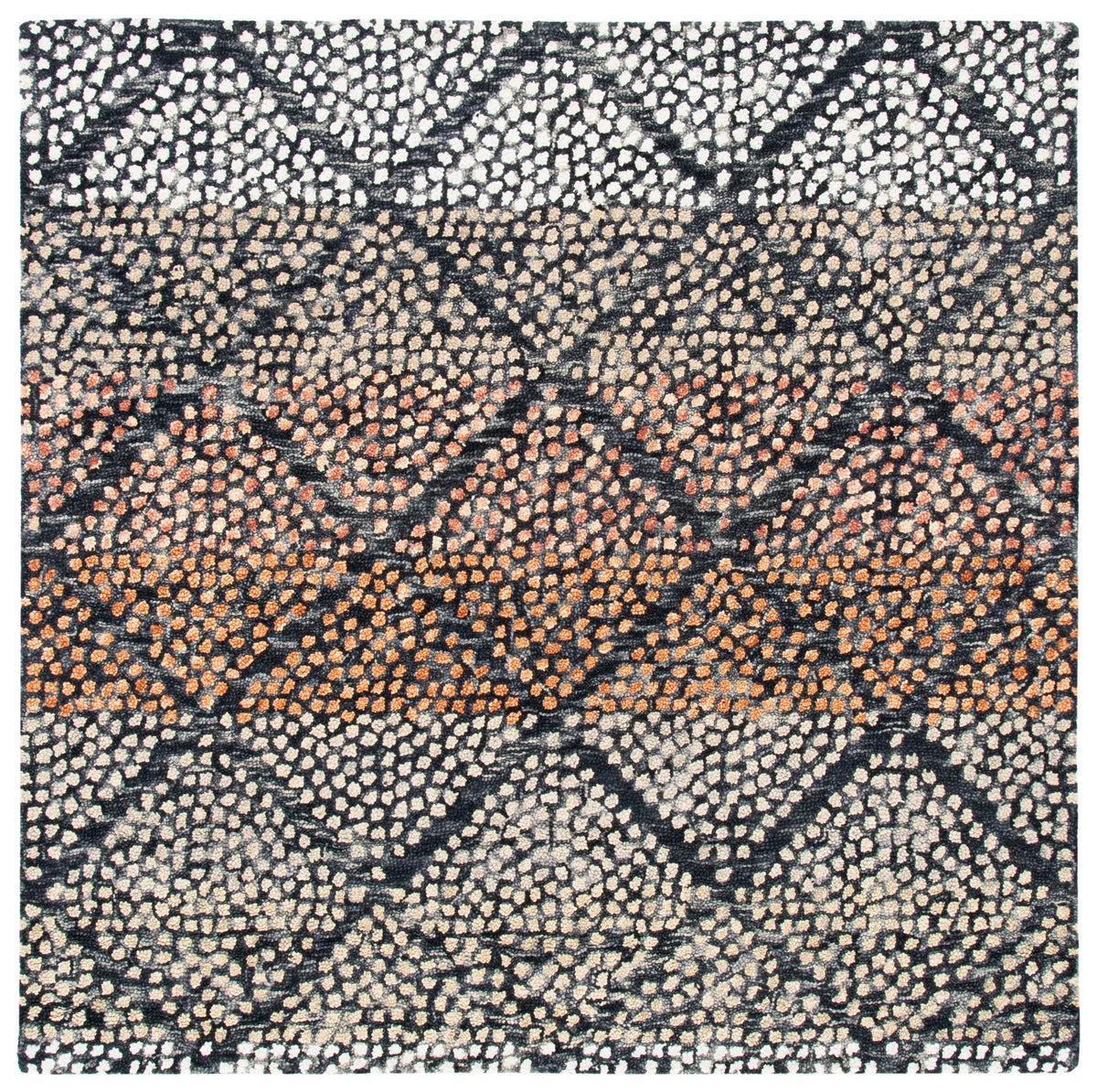 Safavieh Trace 6'-0" x 6'-0" Rug in Navy / Ivory