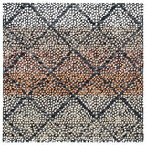Safavieh Trace 6'-0" x 6'-0" Rug in Navy / Ivory