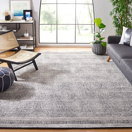 Safavieh Abstract 10'-0" x 14'-0" Rug in Ivory / Charcoal