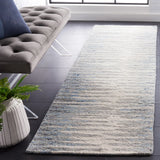 Safavieh Abstract 2'-3" x 8'-0" Rug in Ivory / Dark Blue