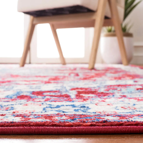 Safavieh Brentwood 4'-0" x 6'-0" Rug in Red / Ivory